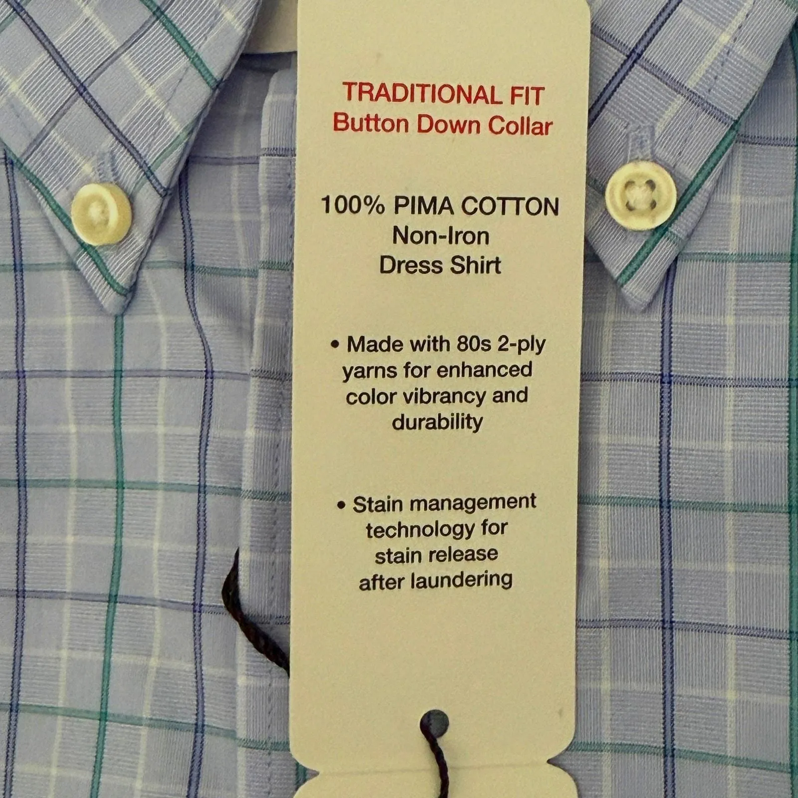 Kirkland Traditional Fit Non Iron Button Down Cotton Shirt Blue Plaid  15.5-34/35 - 15.95 - 0 - Tops - new-with-tags - KIRKLAND Signature   Whatnot: Shop, Sell, Connect
