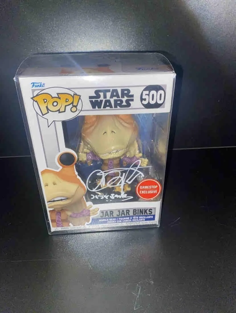 Product image for Jar Jar Binks Signed Funko Pop