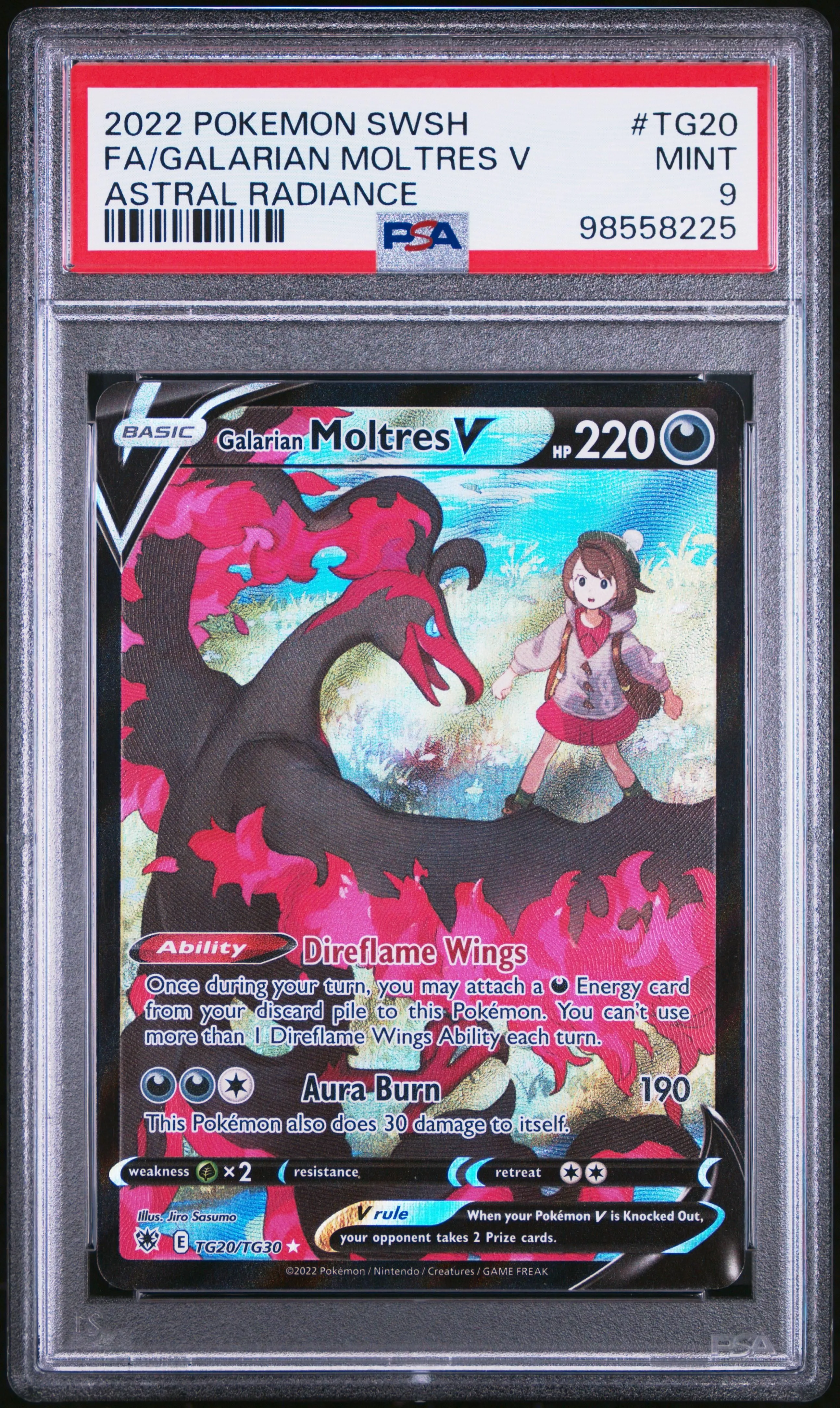 Product image for 2022 Pokemon Sword & Shield Astral Radiance Galarian Moltres V #TG20 PSA 9 MINT - 633 - 98558225 - Galarian Moltres V - PokéMon TCG - Yes - 2022 - 9 - Astral Radiance - 2022 Pokemon Sword & Shield Astral Radiance - Pokemon
