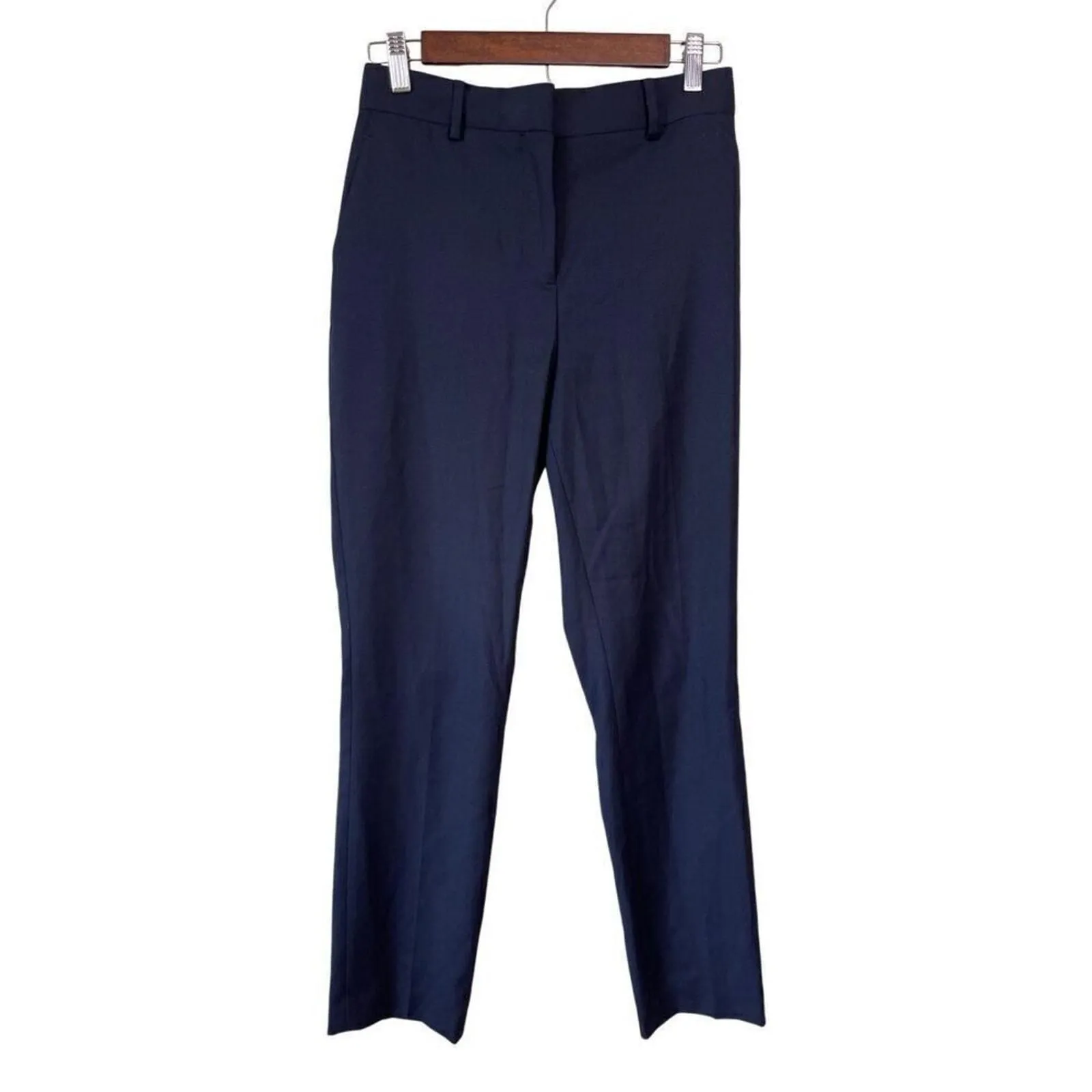 Product image for Reiss Fenton Slim Trouser Navy Wool Blend Womans 0 - Reiss