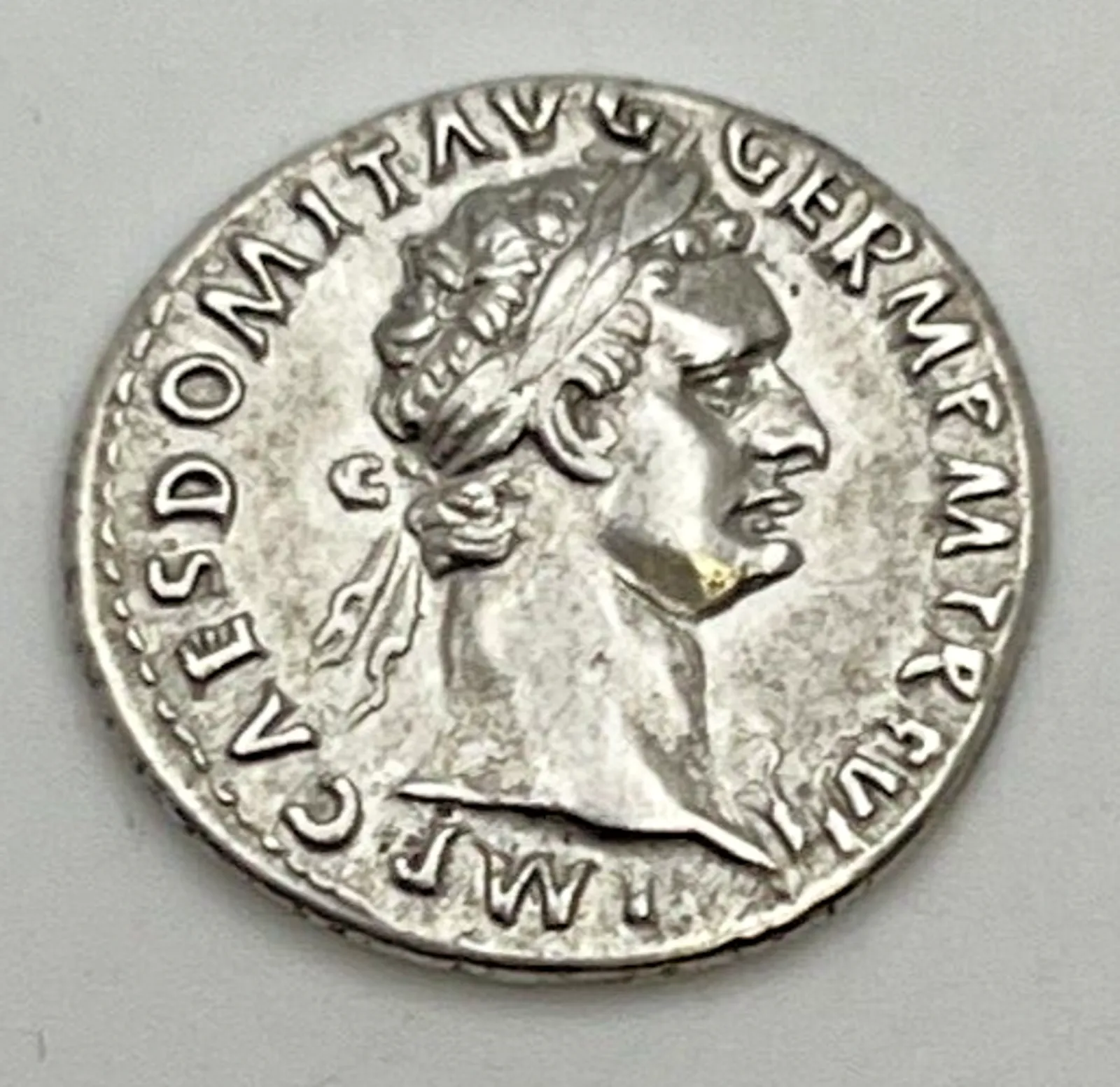 Product image for 81-96 AD Domitian AR Denarius Silver Ancient Roman Coin VF+ Minerva Column - Coins, non-U.S. currency