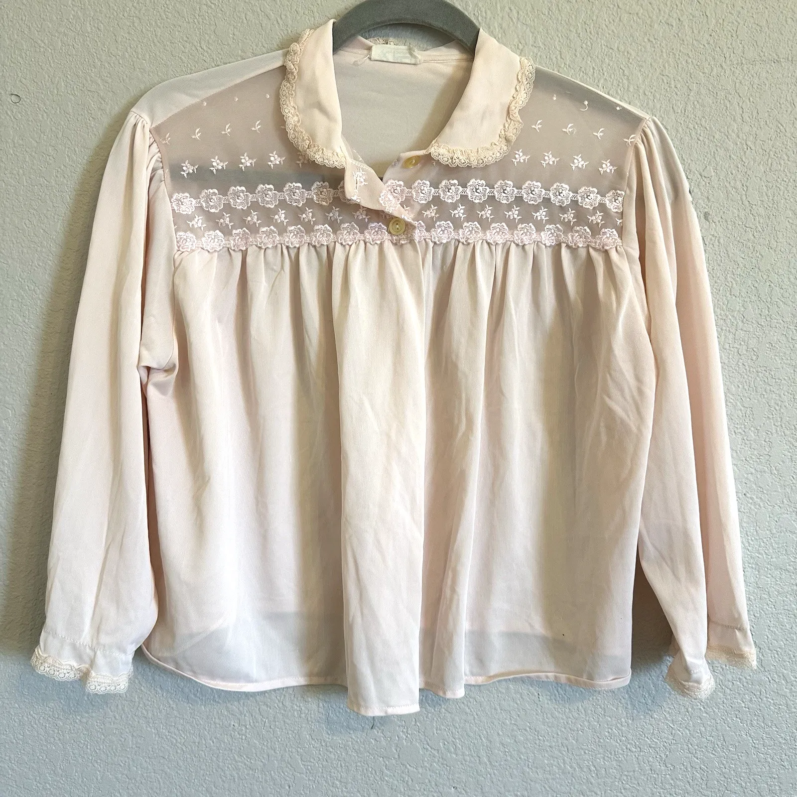 Product image for Vintage Philmade Night Gown Top Light Pink - Philmade