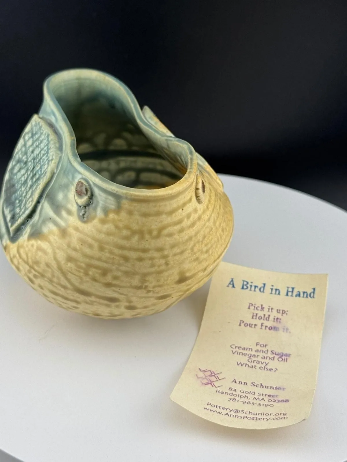 Product image for "A Bird in Hand" Pottery Bowl