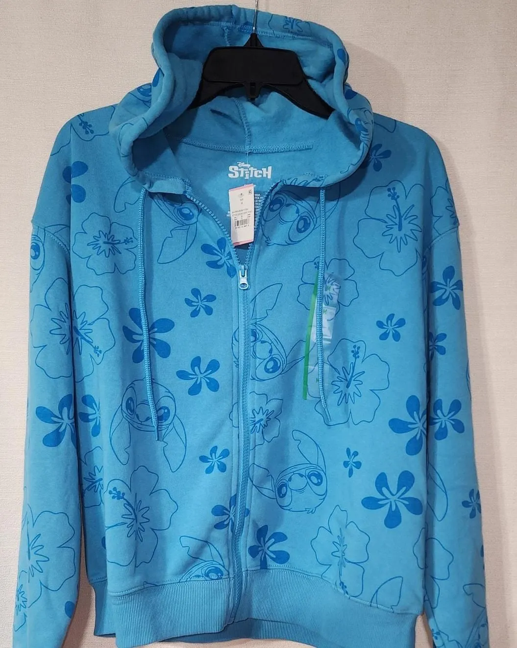 Product image for Disney stitch women's blue Medium hoodie - new-without-tags - Disney