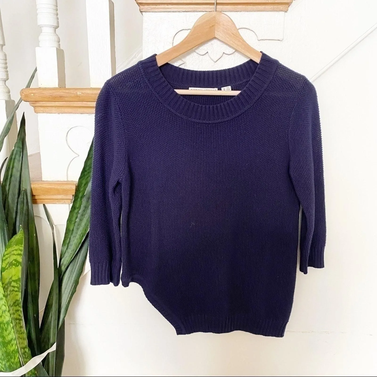 Product image for finders keepers blue sweater slanted detail size S - new-without-tags - Finders Keepers