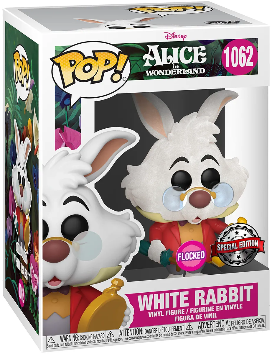 Product image for Funko Pop! Tees Disney S Alice in Wonderland White Rabbit Figure and Tee NRFB