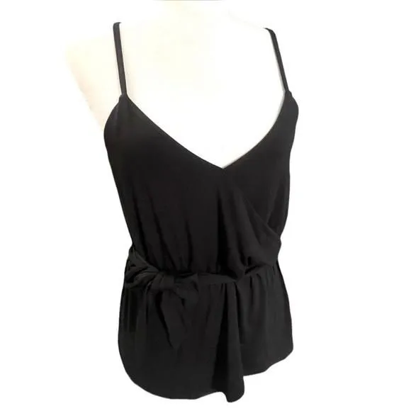 Product image for NWT Bar III Essentials Deep Black Spaghetti Strap Top - Size Small