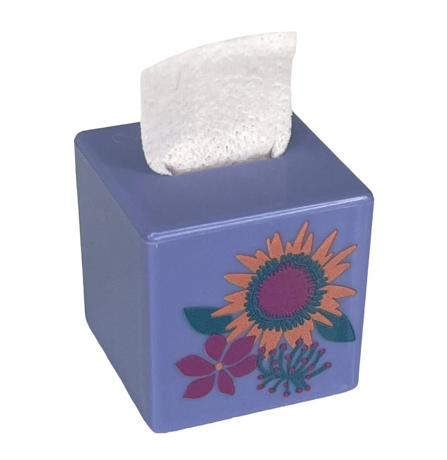 Product image for NEW American Girl Doll TISSUE BOX Purple Sun Flowers Bathroom Accessory + Cloth