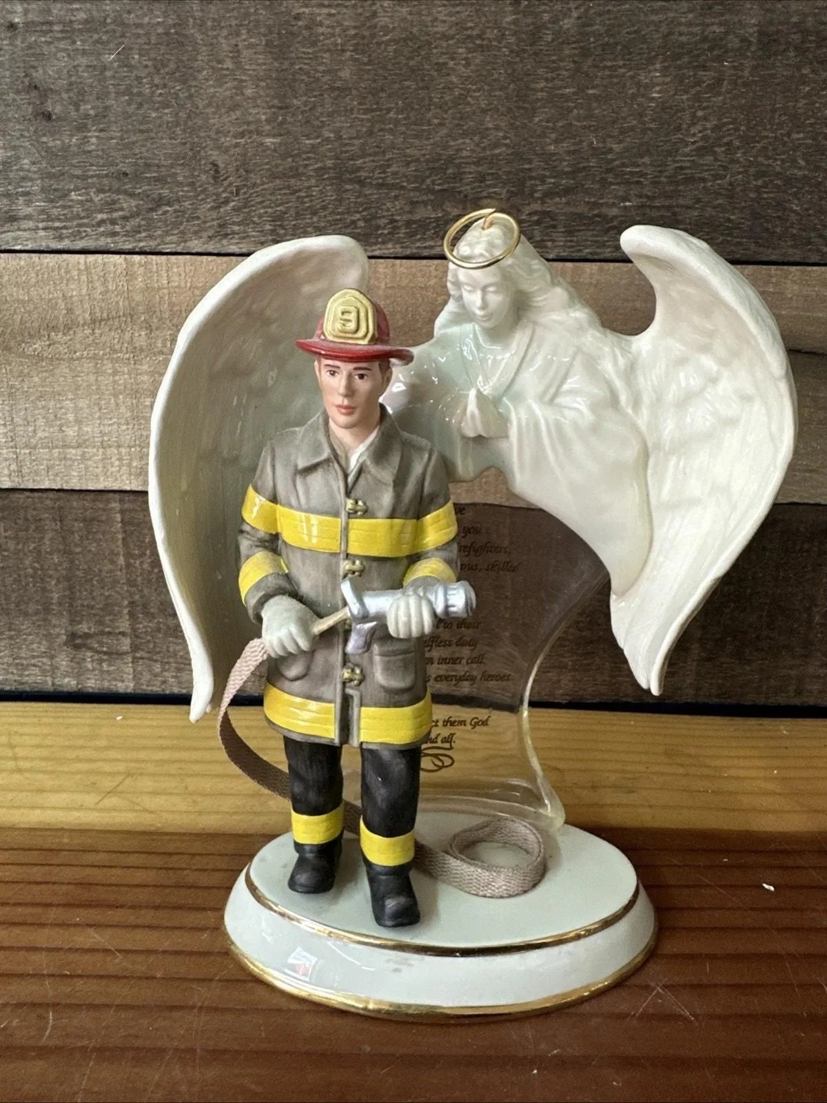 Product image for Bradford Exchange Heroes All angel of Protection Firefighter Figure