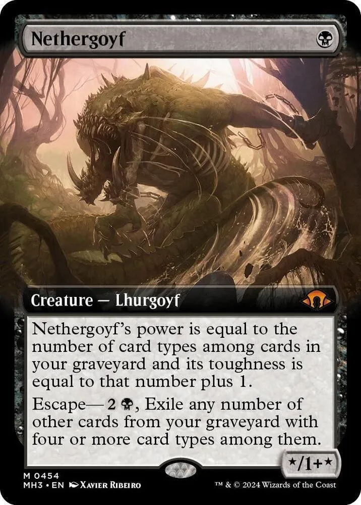 Product image for MH3 Nethergoyf Extended Art Non Foil