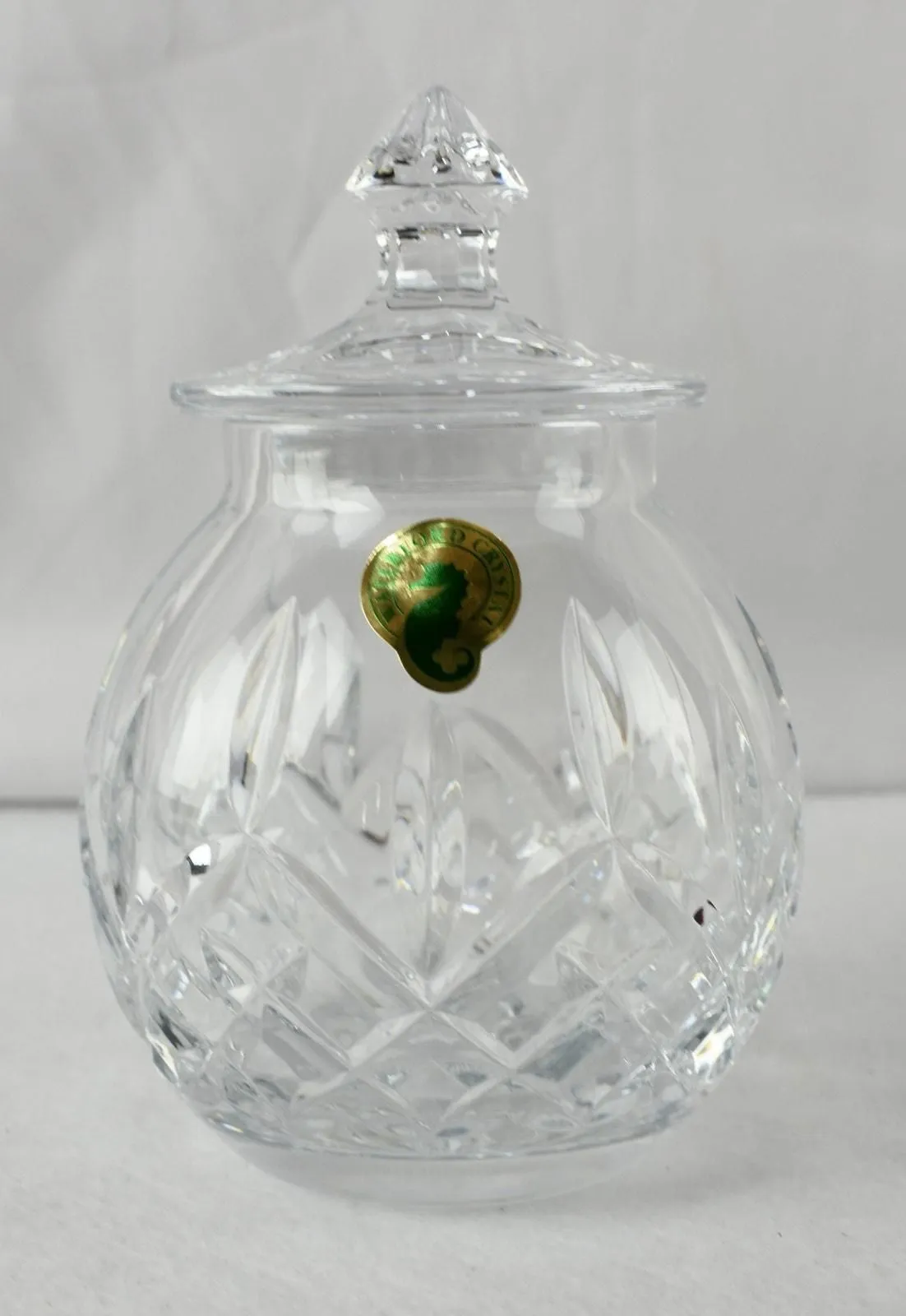 Product image for Waterford Crystal Lismore Honey/Mustard Pot NEW with Box  - new-with-box