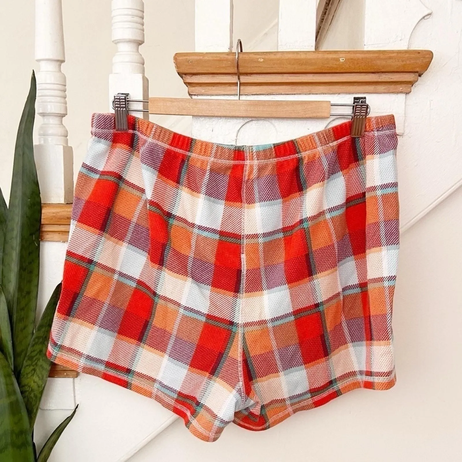 Product image for Old Navy Plaid Pajama Pj Shorts Elastic Waist Pull-On Flannel Size L Large - new-without-tags - Old Navy