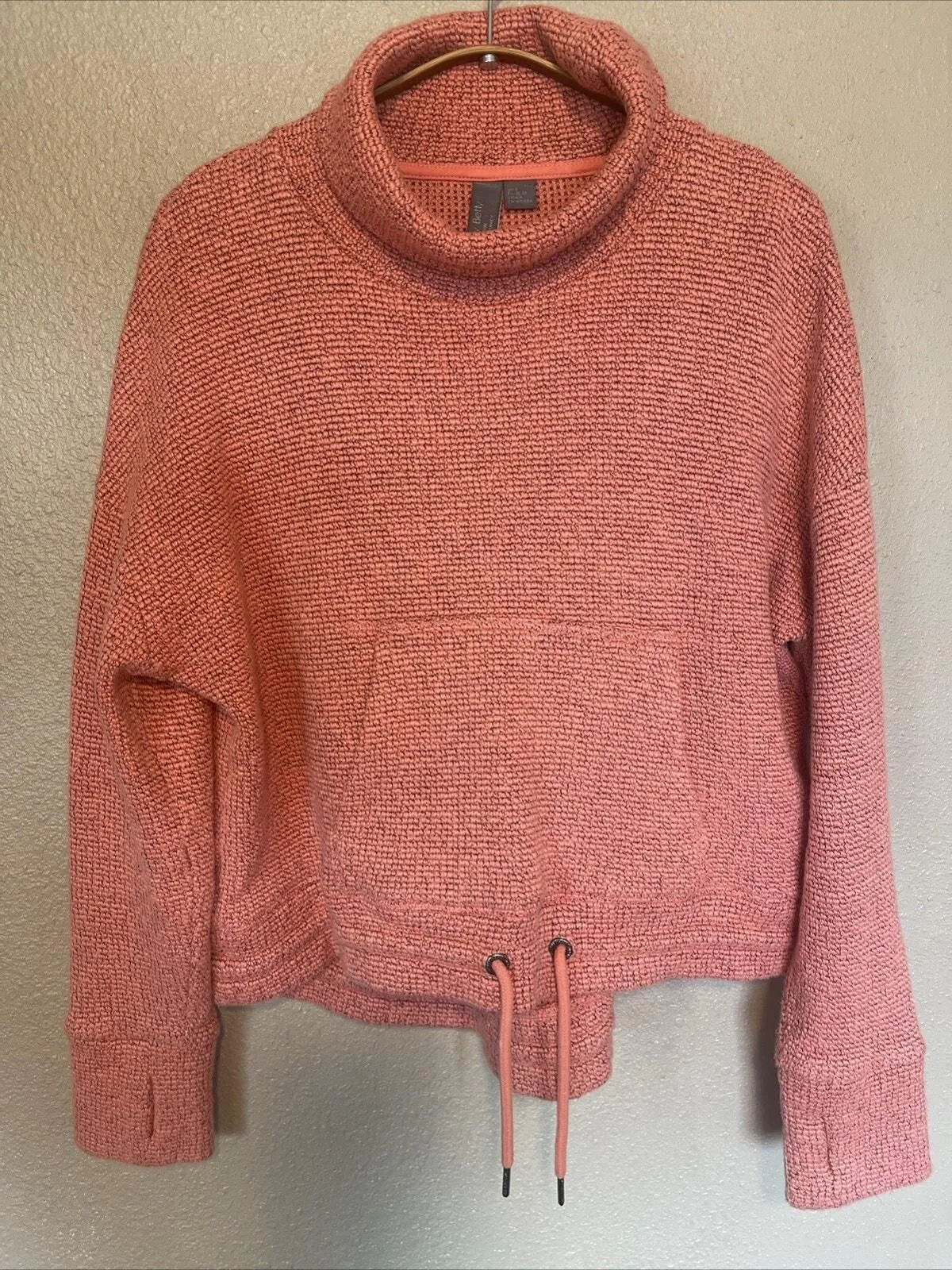 Product image for Sweaty Betty Womens Sweater US 4-6 UK Small Funnel Boucle Chunky Knit Pink - pre-owned---excellent - Sweaty Betty