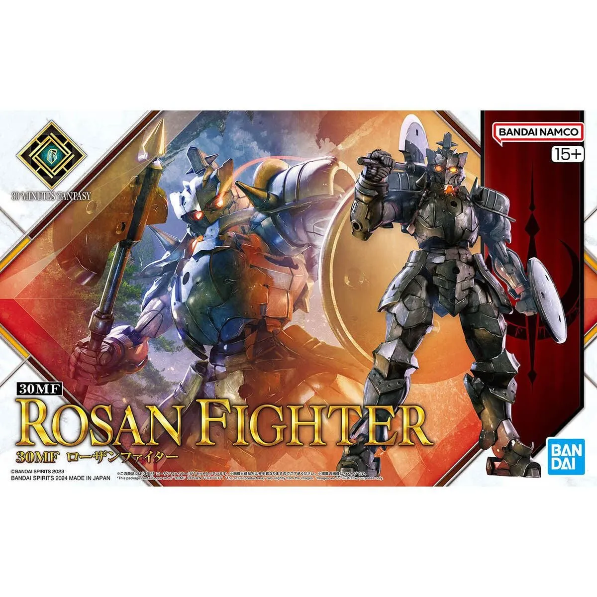 Product image for Bandai 30 Minutes Fantasy 30MF 1/144 Rosan Fighter Model Kit - 2723589