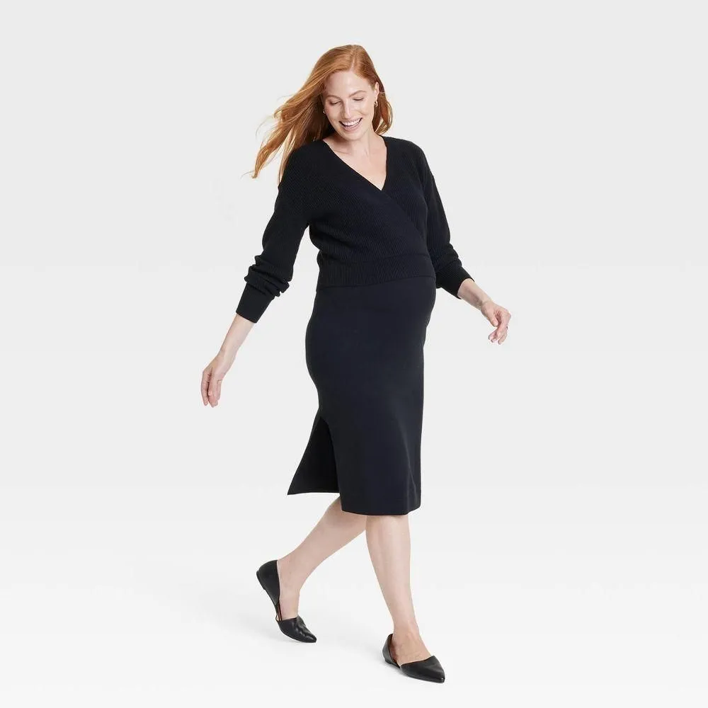 New with Tags - Size XXL - Long Sleeve Midi Maternity Sweater Dress -  Isabel Maternity by Ingrid &  Whatnot: Shop, Sell, Connect