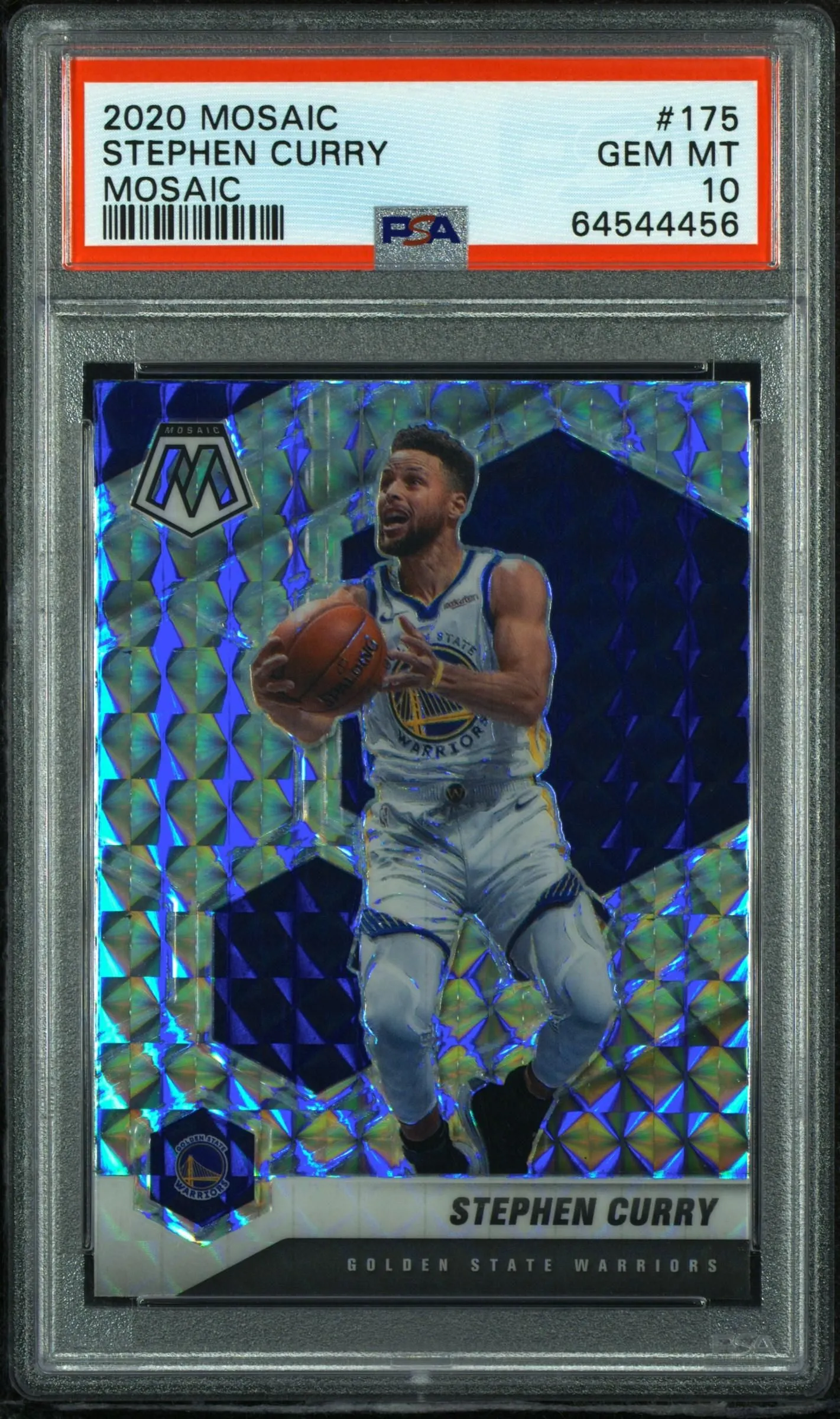 Product image for 2020 Panini Mosaic #175 Stephen Curry Mosaic PSA 10