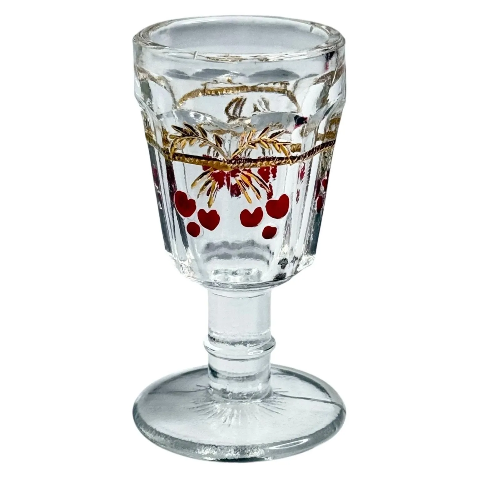 Product image for VTG American Girl Samantha Victorian Lemonade Mosser Glass GOBLET 3" Water Glass