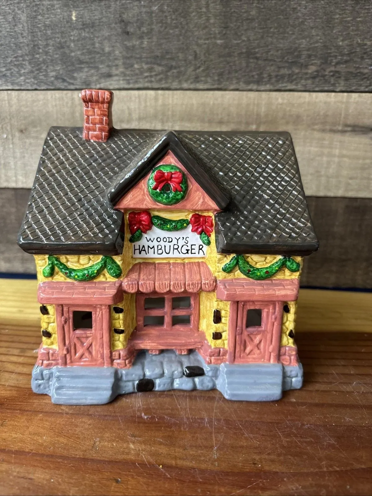 Product image for Woody's Hamburger Christmas Village Christmas Giant