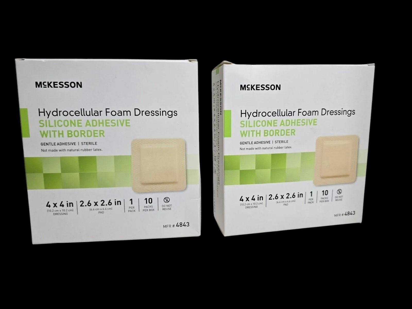 4 X 4 McKesson Hydrocellular Foam Dressing Silicone Adhesive w Border #4843  x20  Whatnot: Shop, Sell, Connect