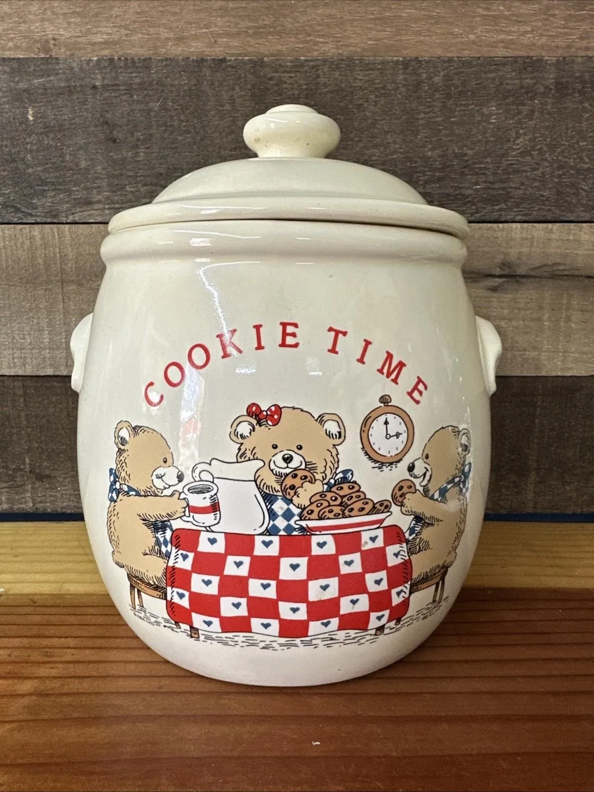 Product image for Vintage 1984 Treasure Craft Cookie Time Three Bears Cookie Jar