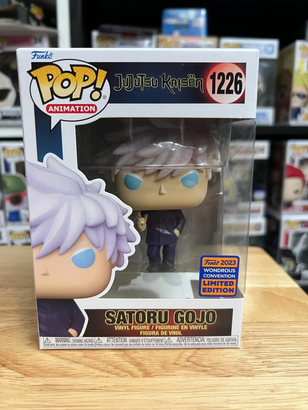 Product image for VAULTED LE EXCLUSIVE Satoru Gojo Funko Pop #1226 Jujutsu Kaisen Manga Anime TV