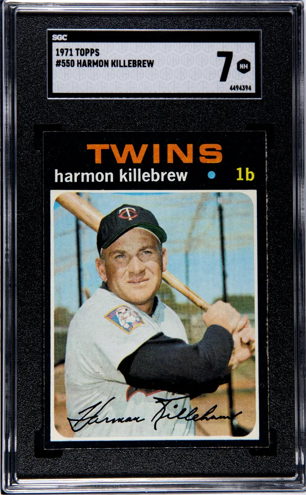 Product image for 1971 Topps Harmon Killebrew #550 SGC 7 - Yes - 4494394 - 1971 - Baseball - 7 - Sportscard Guaranty Corporation (SGC) - 550 - Topps - Harmon Killebrew - 1971 Topps