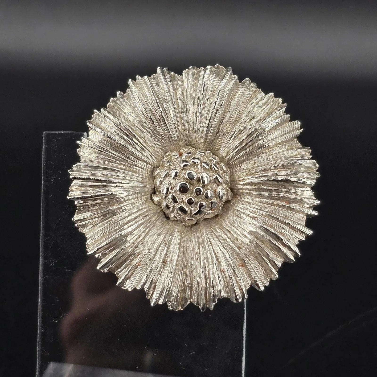 Product image for Monet Flower Daisy Silverstone Brooch