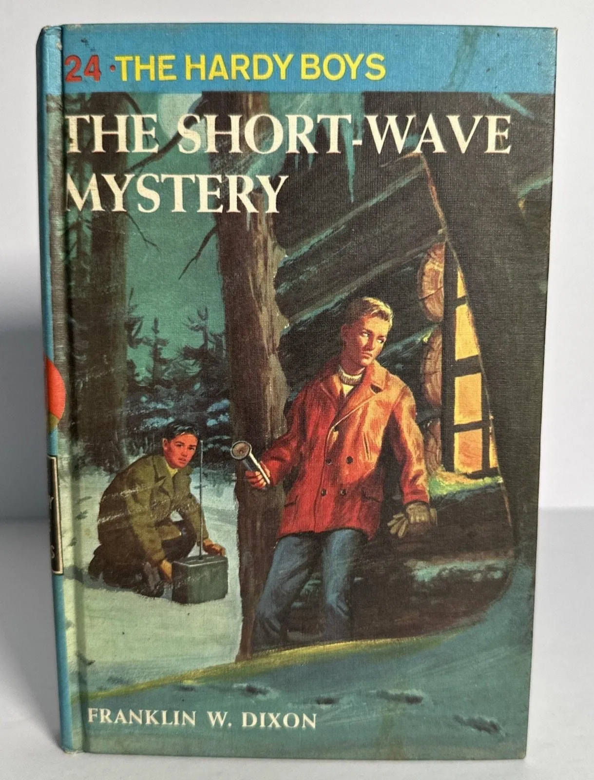 Product image for 24 The Short Wave Mystery (Blue Bar) Vintage Hardy Boys Book - good