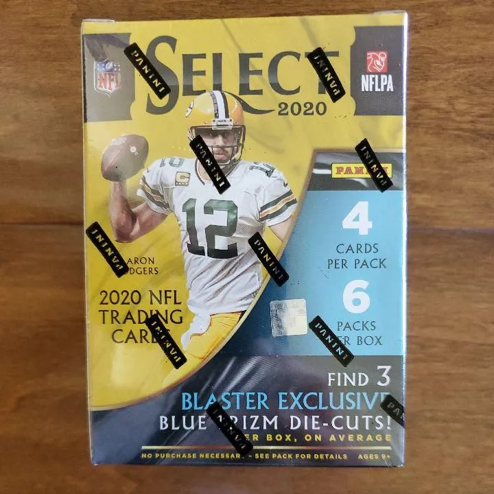Product image for 2020 Panini Select Football Blaster Box (Blue Prizm Die-Cuts)