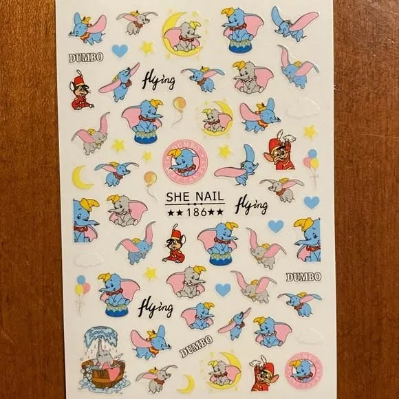 Product image for NIB Dumbo Nail Stickers