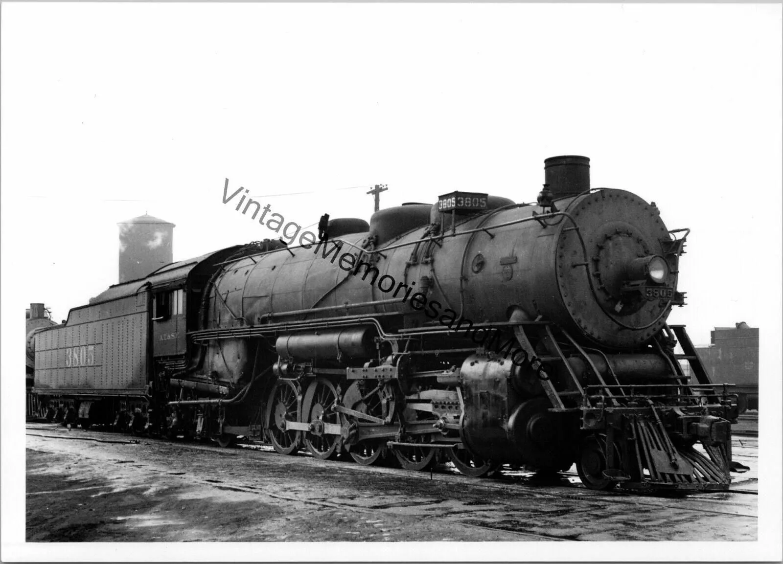 Product image for Vintage Atchison, Topeka & Santa Fe - ATFE Railway 3805 Steam Locomotive T3-459