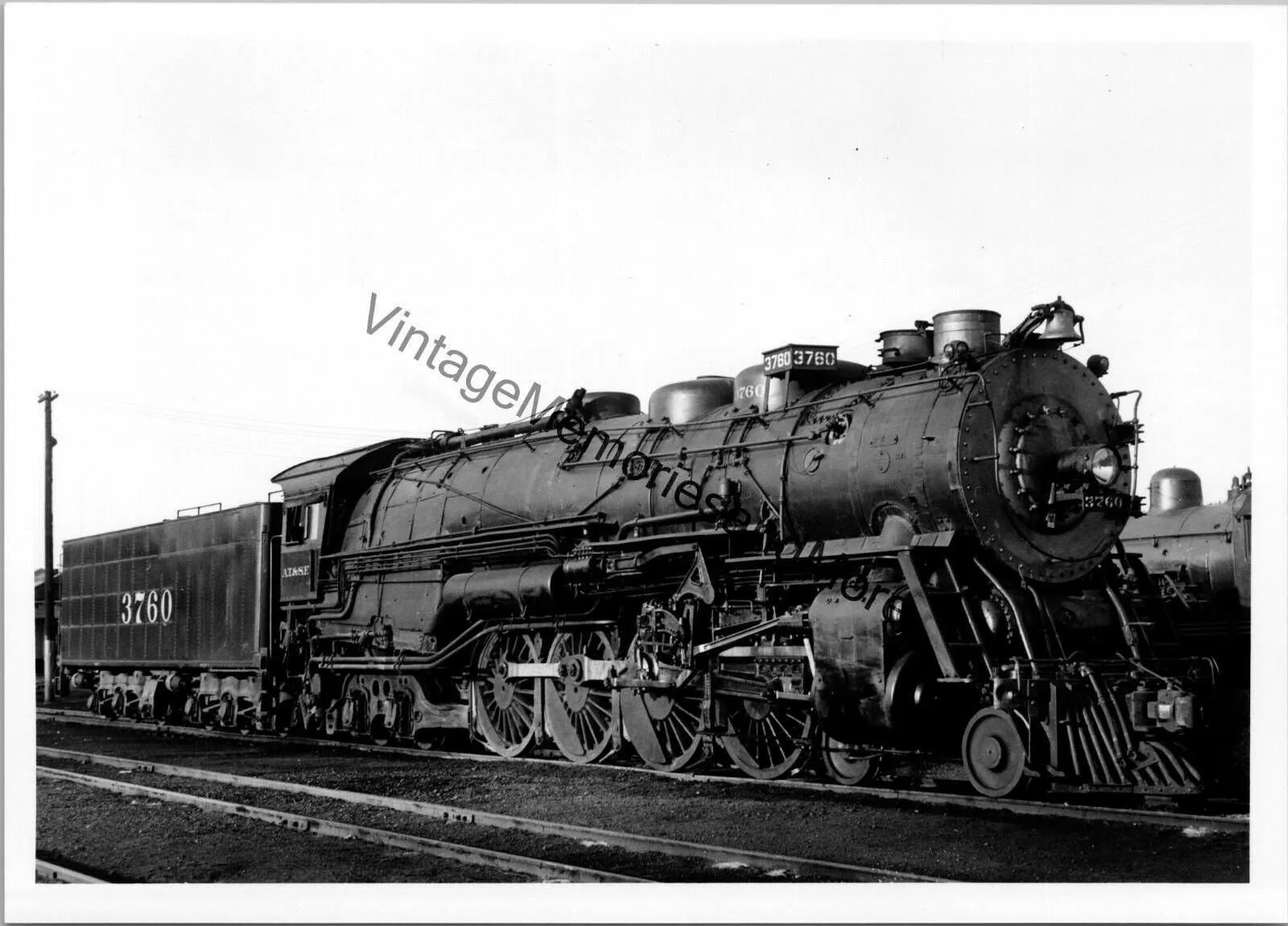 Product image for Vintage Atchison, Topeka & Santa Fe - ATFE Railway 3760 Steam Locomotive T3-439