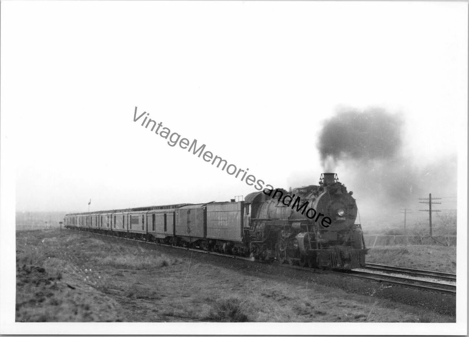 Product image for Vintage Atchison, Topeka & Santa Fe - ATFE Railway 3461 Steam Locomotive T3-463