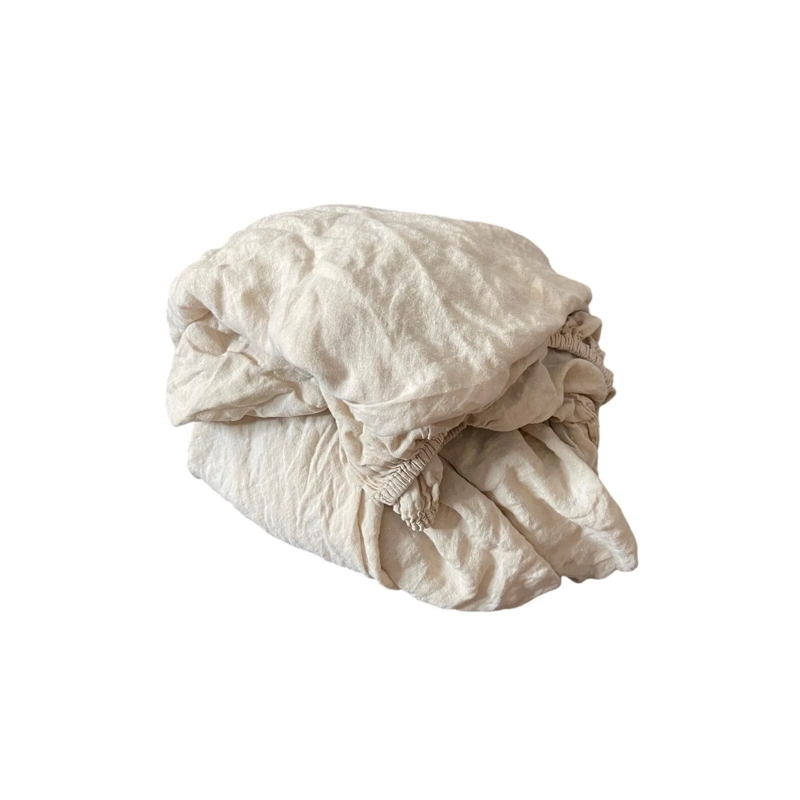 Product image for Parachute 100% Linen Fitted Sheet Cal King in Toast