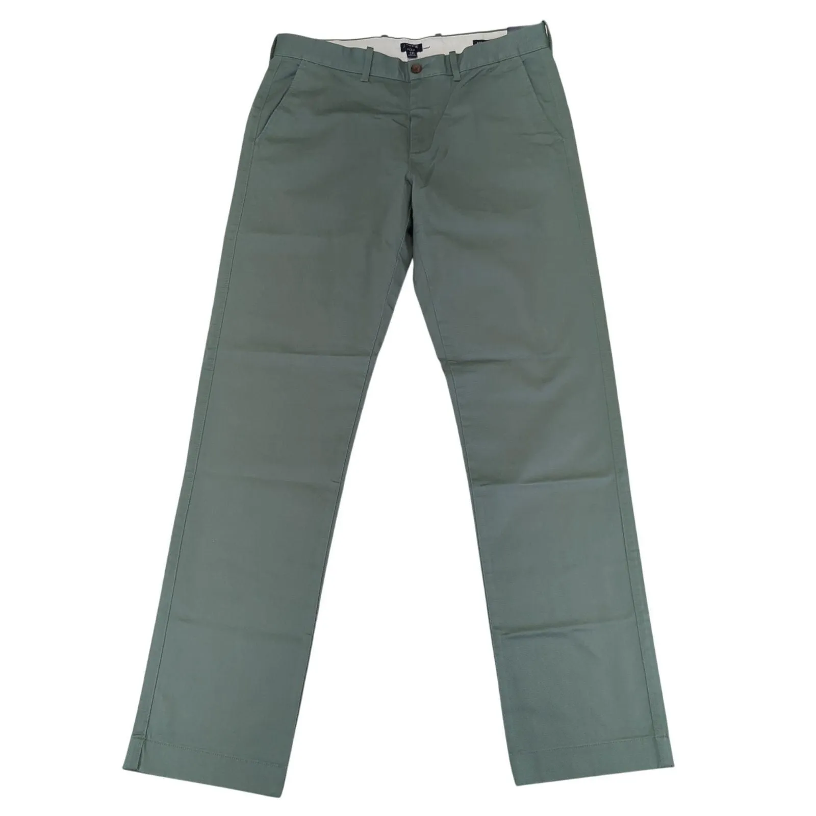 Product image for J.Crew Factory Flex Chino Pants Straight Fit Men's W34 L34 H3186 Green Topiary - new-with-tags - J.Crew Factory Store