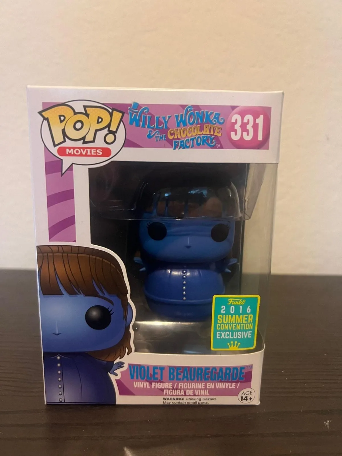 Product image for VAULTED LIMITED EDITION EXCLUSIVE Violet Beauregarde Funko Pop #331 Willy Wonka