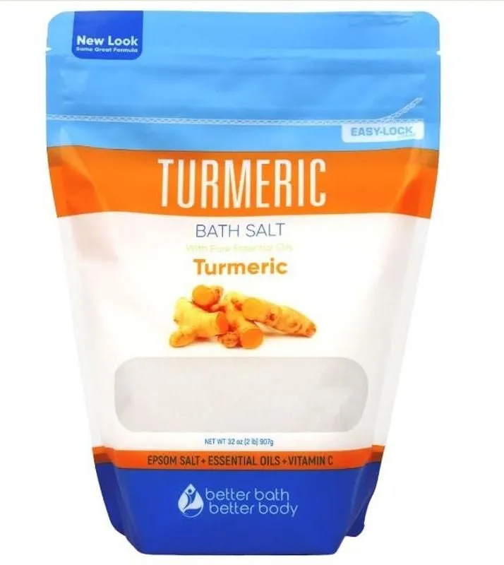 Product image for Muscle Soak Bath Salt 32 Ounces Epsom Salt with Turmeric