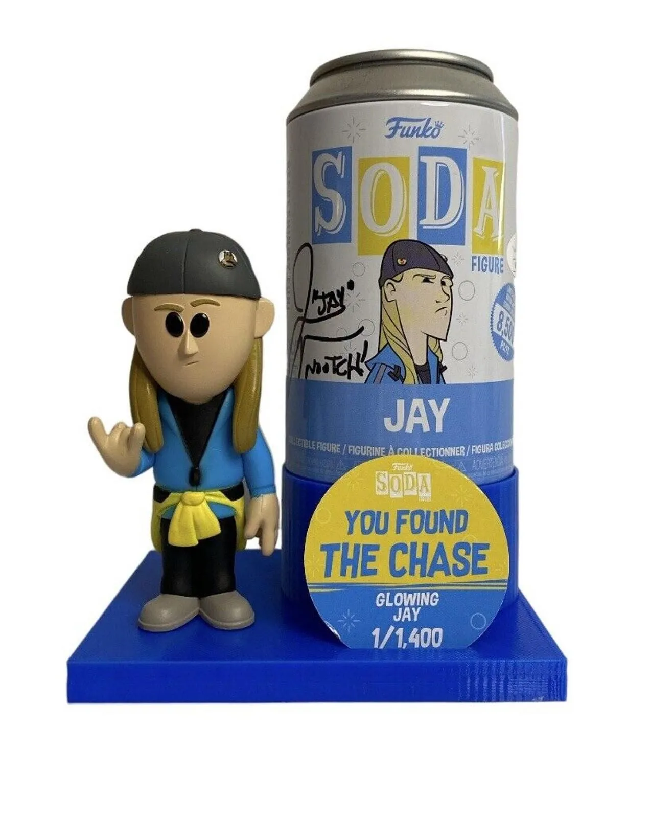 Product image for Funko Pop SODA: Jay & Silent Bob Jay CHASE Figure Signed By Jason Mewes