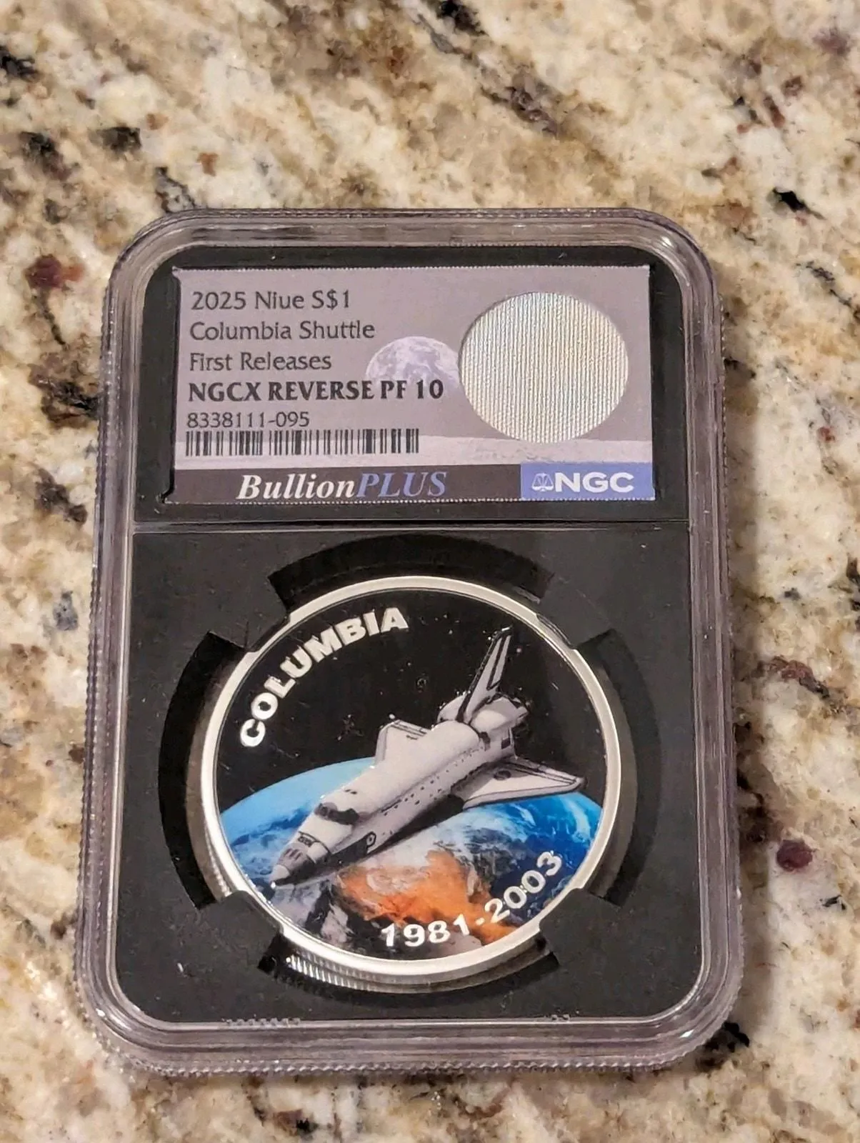 Product image for 2025 Niue $1 Columbia Shuttle First Releases NGCX Perfect PF10 Artifact Included - Coins, non-U.S. currency
