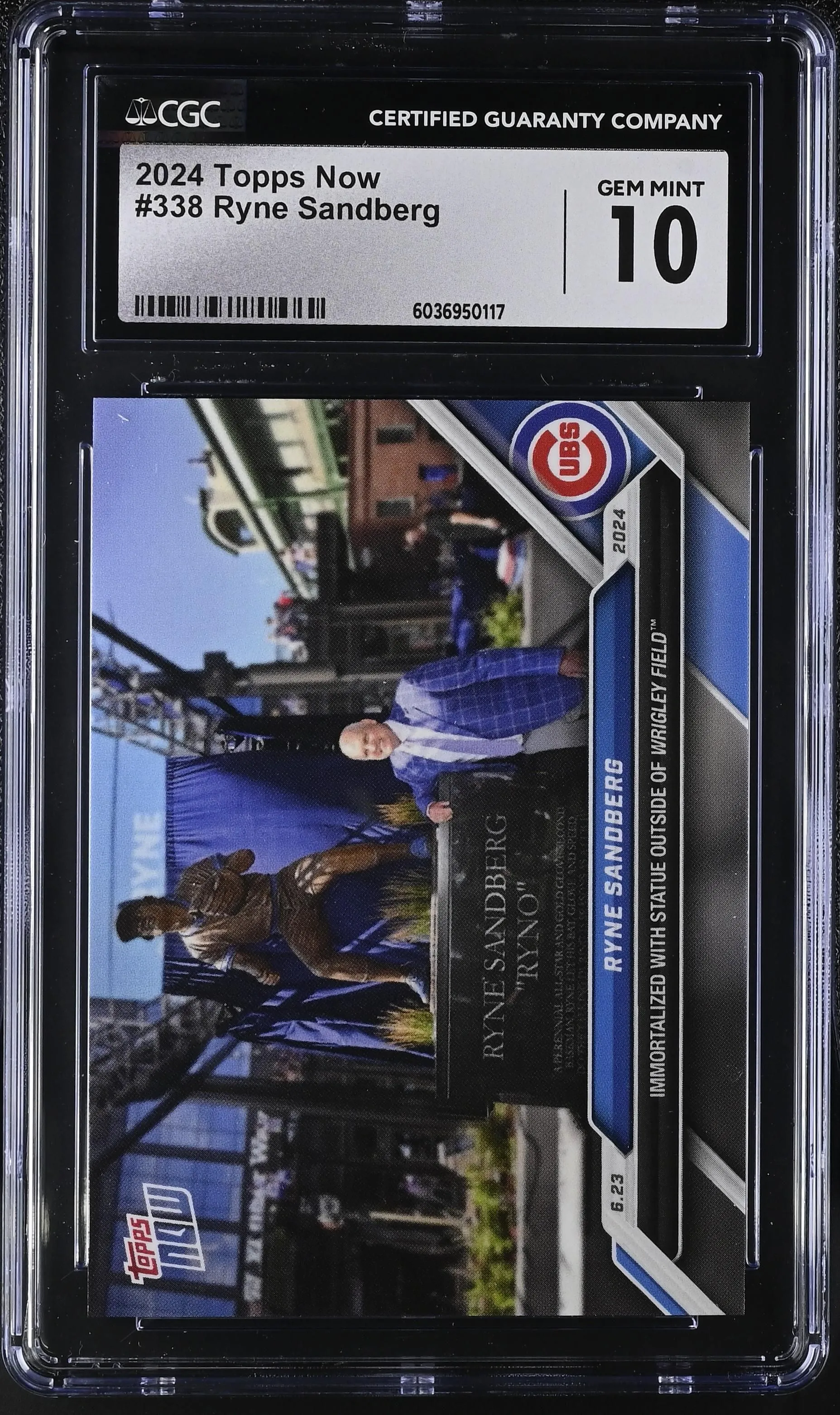 Product image for 2024 Topps Now Ryne Sandberg #338 CGC 10 - Yes - 2024 - 6036950117 - Baseball - 10 - Certified Guaranty Company (CGC) - 338 - Topps - Ryne Sandberg - 2024 Topps Now