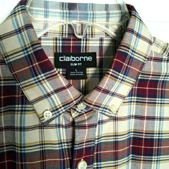 Product image for Men's Claiborne Plaid Shirt