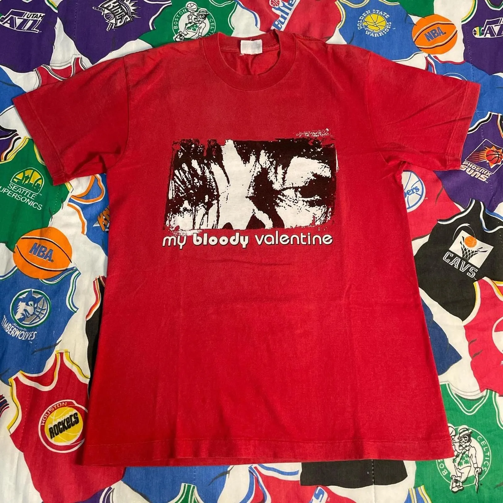 Product image for Vintage 90s My Bloody Valentine Feed Me With Your Kisses Euro Tour Tee - American Vintage