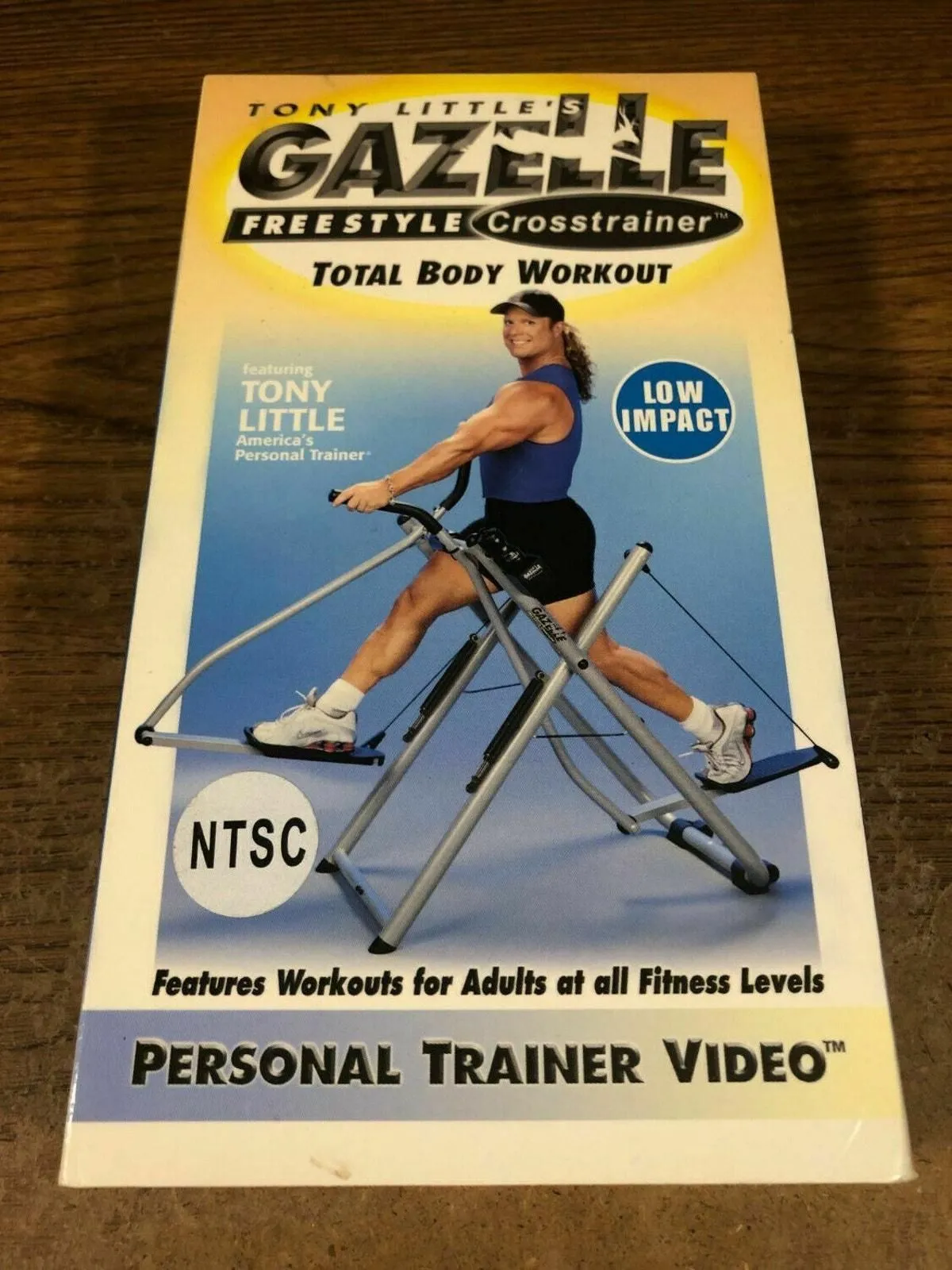 Product image for Tony Little Gazelle Freestyle Crosstrainer Low Impact VHS Used Video Tape RARE