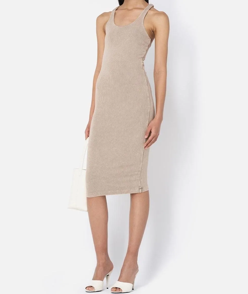 strapless open back dress Stella Twist Ribbed Bandeau Top - Blue