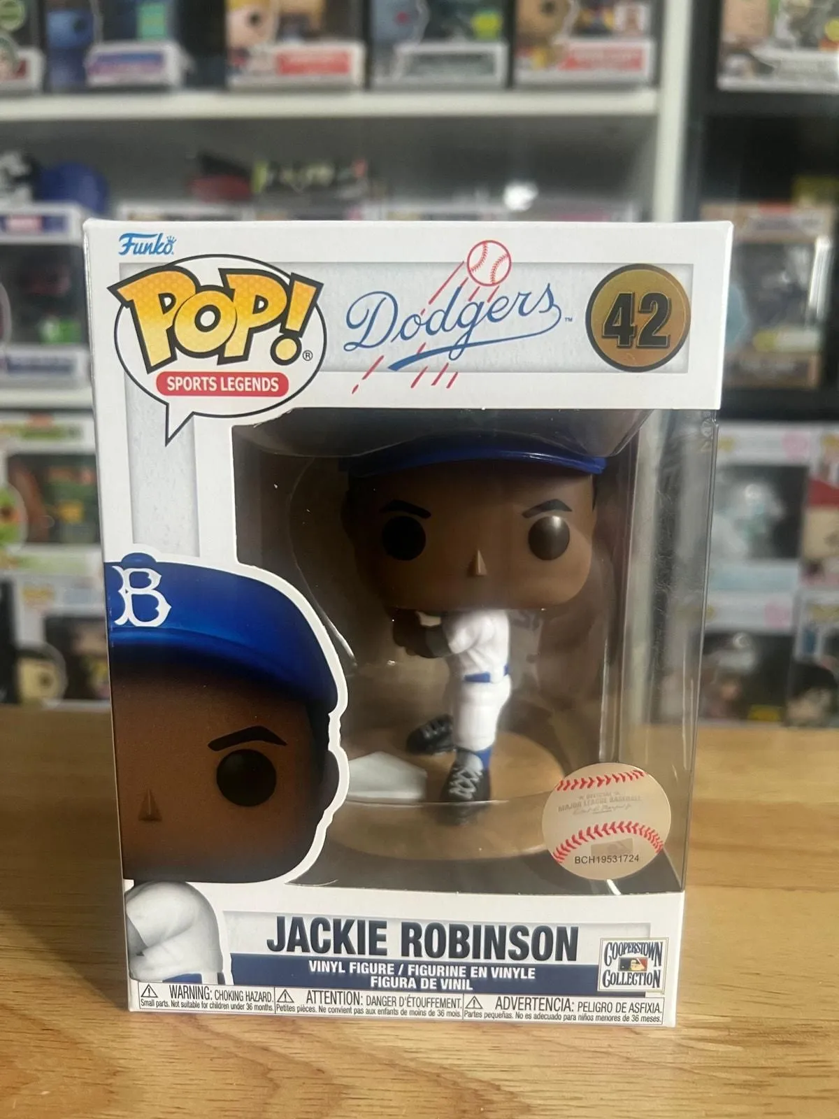 Product image for Jackie Robinson Funko Pop #42 Baseball Dodgers MLB Sports Brooklyn Los Angeles
