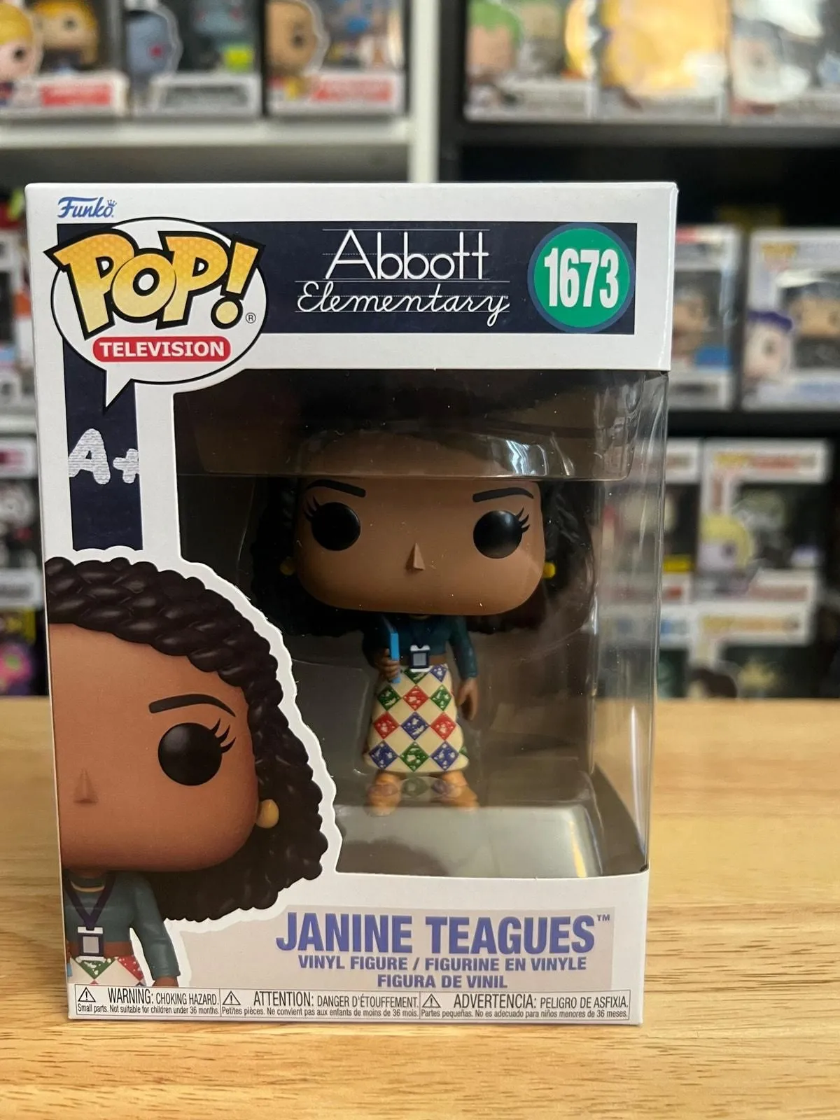 Product image for Janine Teagues Abbott Elementary Funko Pop #1673 Television Brunson Teacher TV
