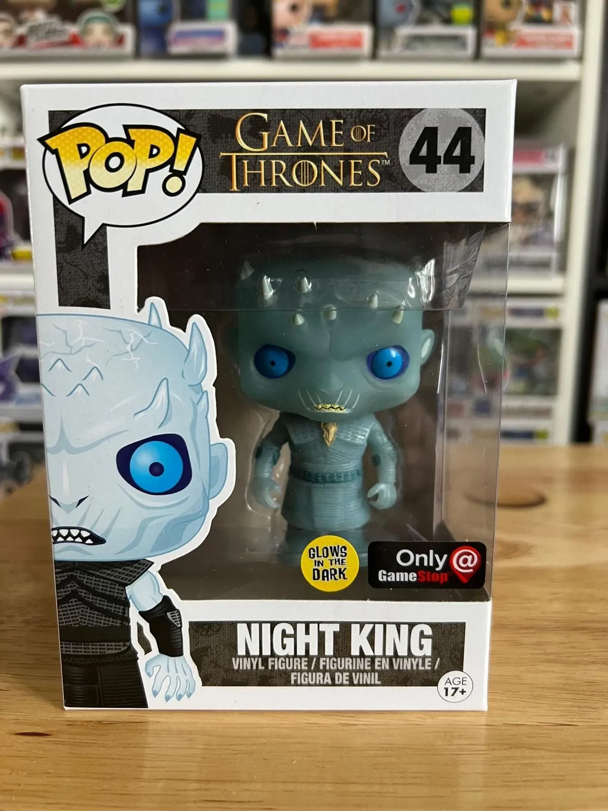 Product image for VAULTED EXCLUSIVE GLOW Night King Game of Thrones Funko Pop #44 GOT Television