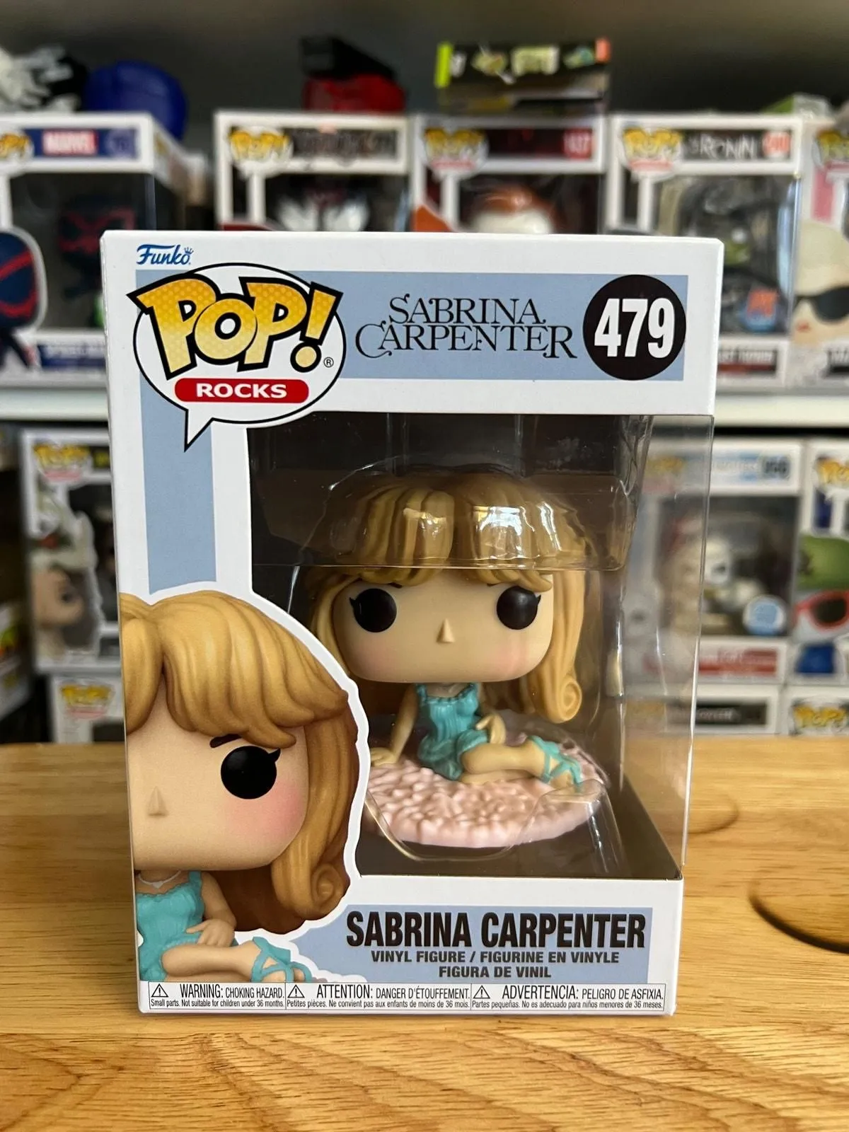 Product image for IN HAND NEW Sabrina Carpenter Funko Pop #479 Short Sweet Rocks Nightgown Vinyl