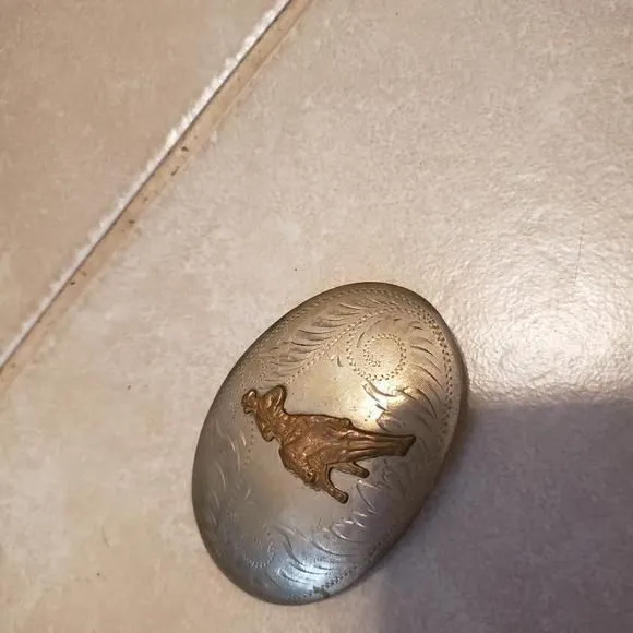 Product image for Comstock Silversmiths Cowboy Belt Buckle