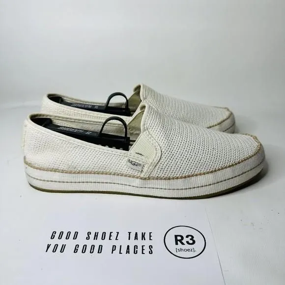 Product image for Ugg Bren Slip On Comfort Walking Sneaker Shoes Womens Sz 8.5 White